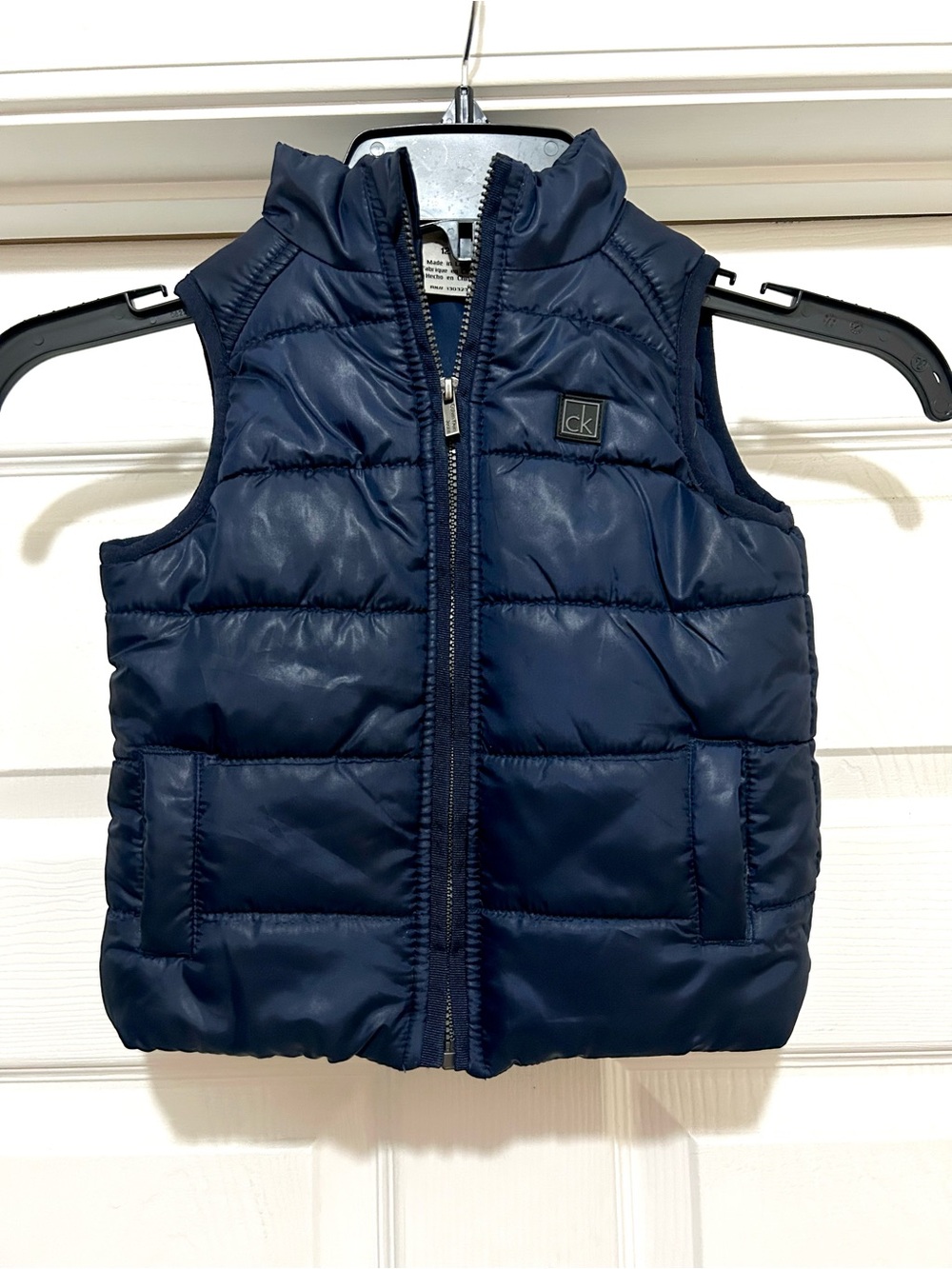 Baby Boys Calvin Klein Navy Puffer Vest
